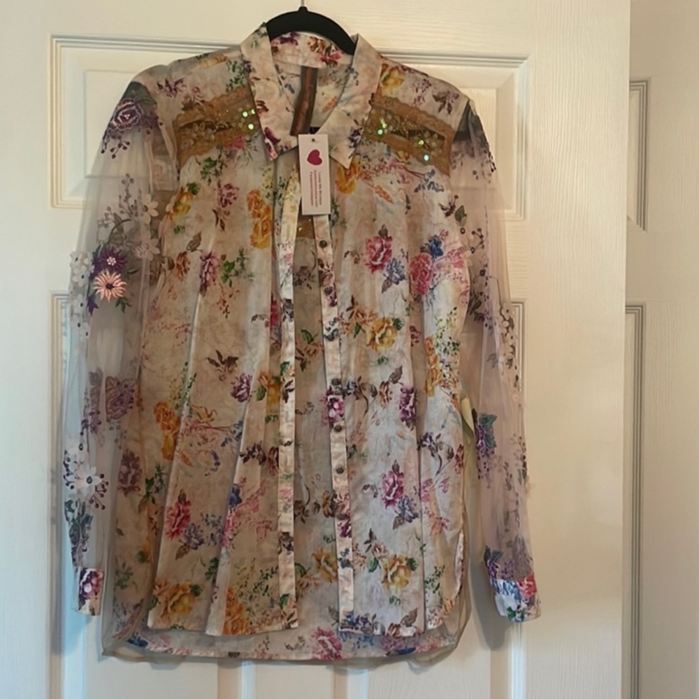 Floral Sheer Blouse